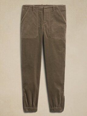 BANANA REPUBLIC corduroy utility pants in olive green (8L)